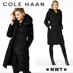 Cole Haan Box-Quilt Down Puffer Coat